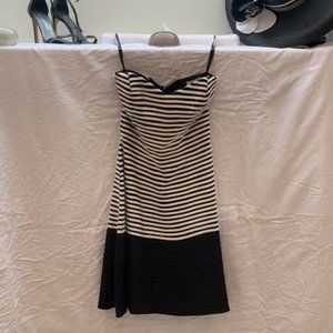 Parker Black and White Mini-dress